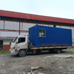CONTENEDOR TIPO MIXTO USADO - MITAD OFICINA/MITAD BODEGA - 20 PIES -